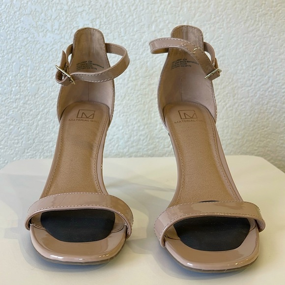 MATERIAL GIRL Nude Ankle Strap Sandals - Picture 3 of 7